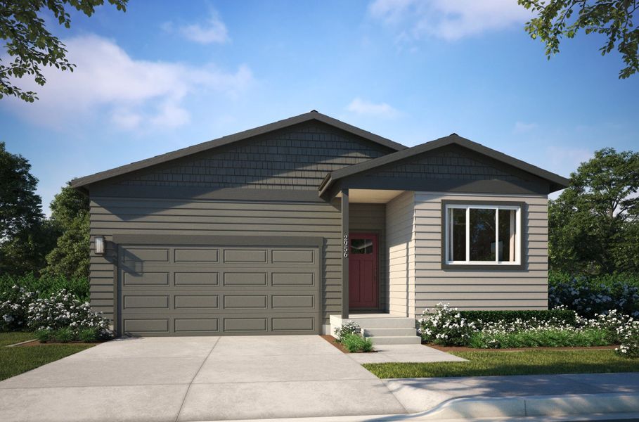 Front exterior of a new home in Bloom, Fort Collins, CO, highlighting curb appeal (Image 26).