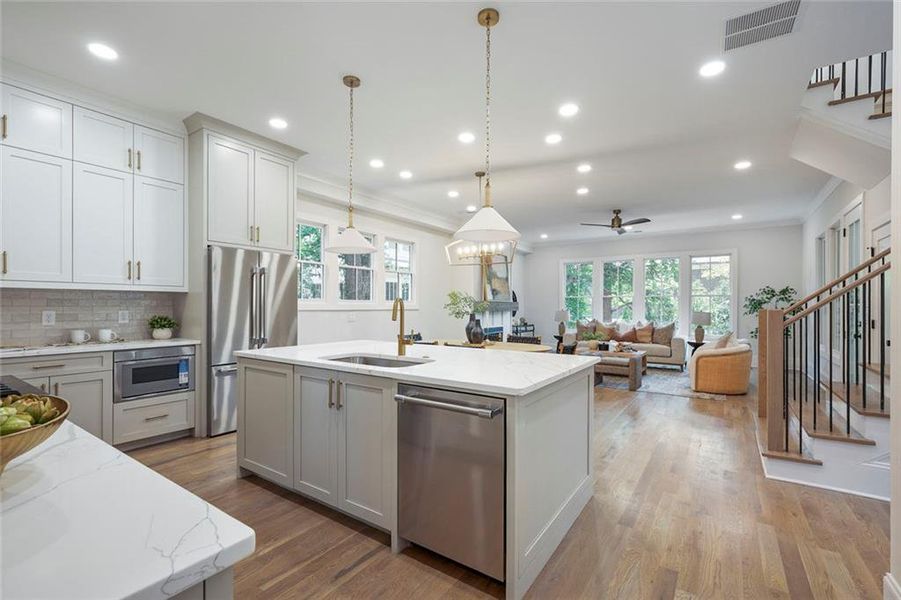 Furnished interior view inside a new home in , Atlanta (Image 5).