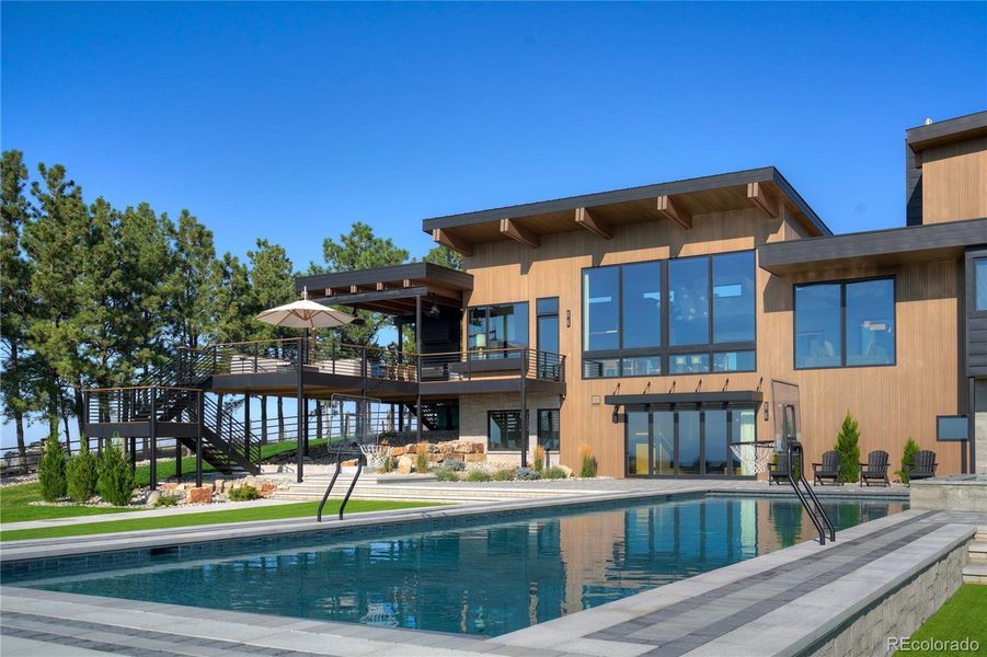 Front exterior of a new home in , Parker, CO, highlighting curb appeal (Image 23).