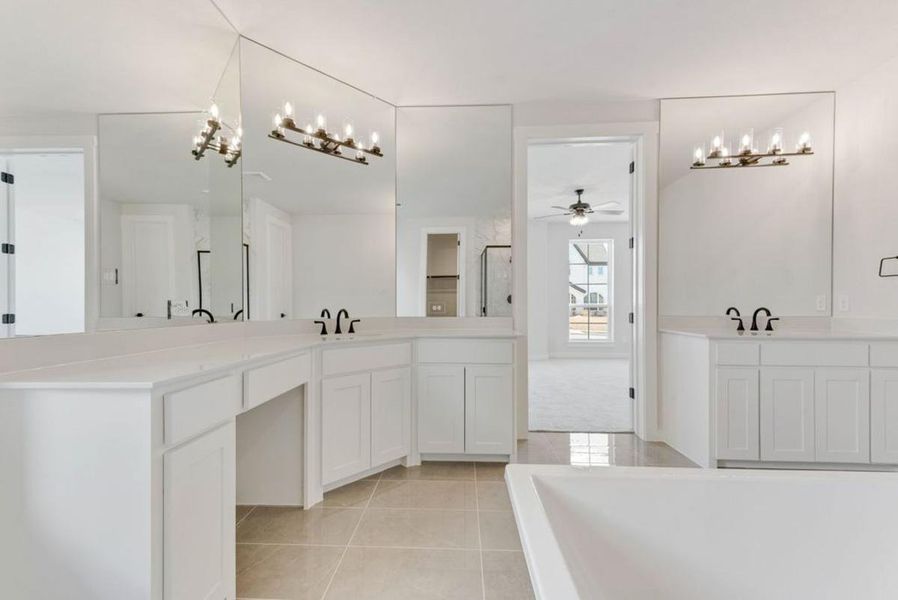 Furnished interior view inside a new home in Trails at Cottonwood Creek, Rowlett (Image 13).