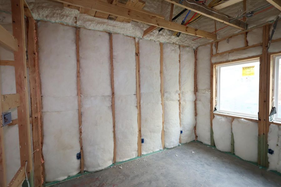 In-progress construction of a new home in The Grand Prairie 40’, Hockley, TX (Image 41).