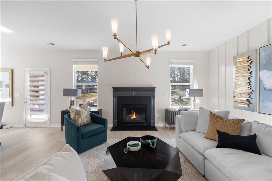 Furnished interior view inside a new home in Abbotts Crossing, Conyers (Image 10).