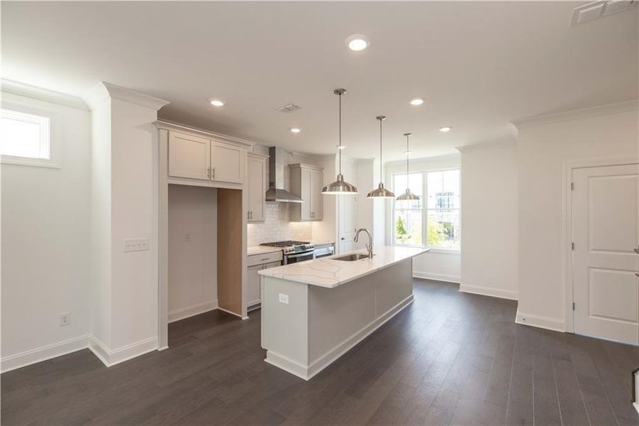 Furnished interior view inside a new home in , Cumming (Image 4). Furnished interior view inside a new home in , Cumming (Image 4).