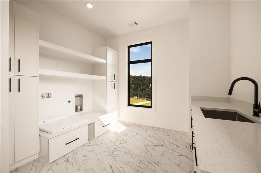 Furnished interior view inside a new home in , Sugar Hill (Image 15). Furnished interior view inside a new home in , Sugar Hill (Image 15).