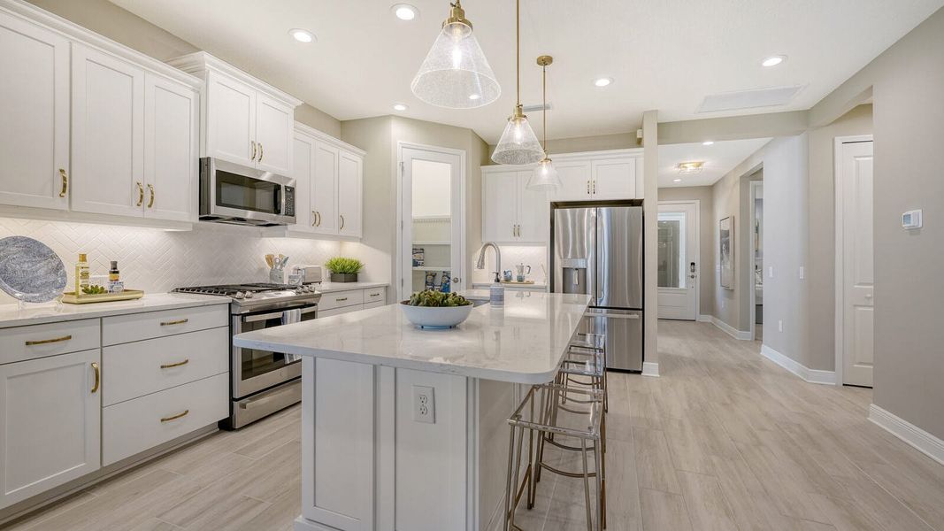 Furnished interior view inside a new home in Vistera of Venice, Nokomis (Image 14).