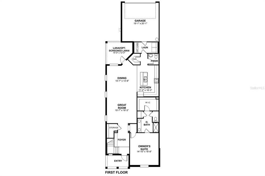 2D floor plan layout of this home in , Venice, FL (Image 2). 2D floor plan layout of this home in , Venice, FL (Image 2).