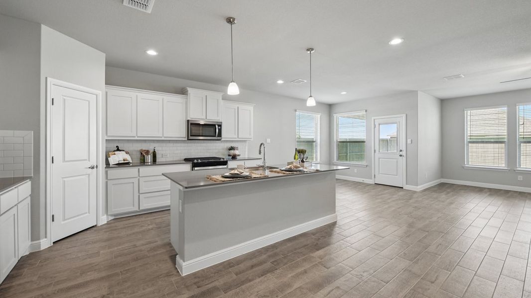 Representative furnished interior of a home built from the AVERY by D.R. Horton in Pecan Square, Northlake (Image 5). Representative furnished interior of a home built from the AVERY by D.R. Horton in Pecan Square, Northlake (Image 5).