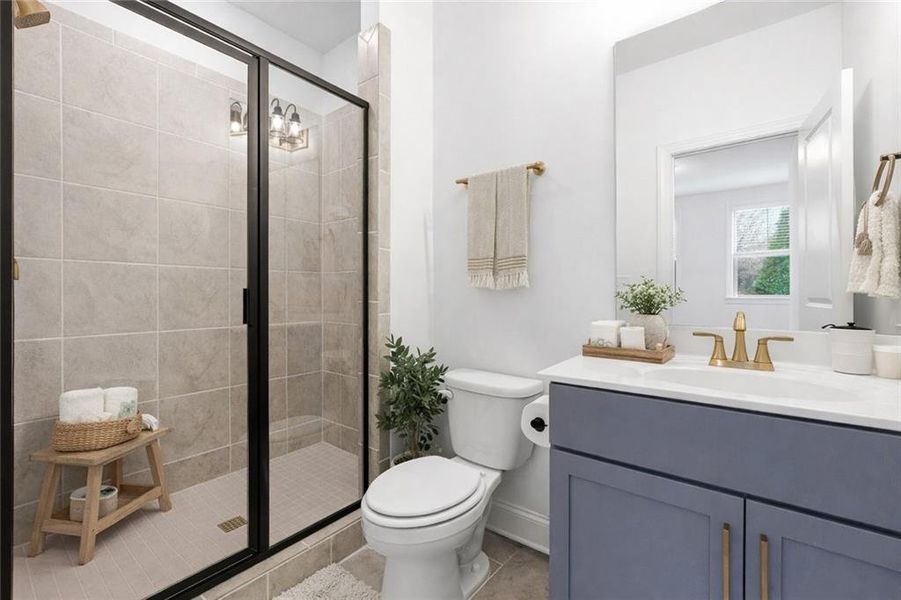 Furnished interior view inside a new home in , Atlanta (Image 7). Furnished interior view inside a new home in , Atlanta (Image 7).