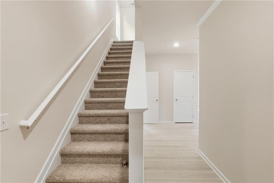 Spacious, unfurnished interior of a new home in Castleberry Pointe, Dawsonville (Image 15). Spacious, unfurnished interior of a new home in Castleberry Pointe, Dawsonville (Image 15).