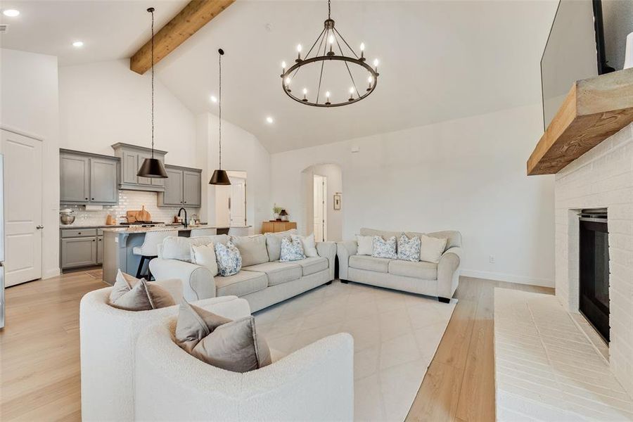 Furnished interior view inside a new home in , Aledo (Image 30).