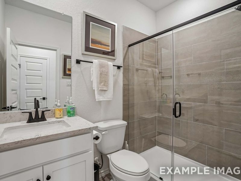 Representative furnished interior of a home built from the The Pinecrest B w/ 3rd Car by Davidson Homes LLC in Saddle Creek Ranch, Cibolo (Image 20).