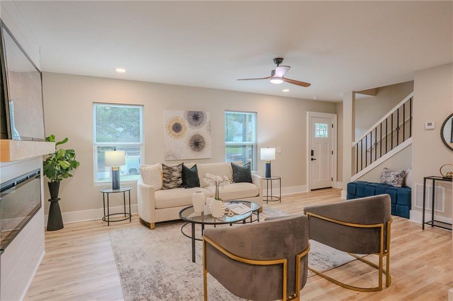 Furnished interior view inside a new home in , Covington (Image 7).
