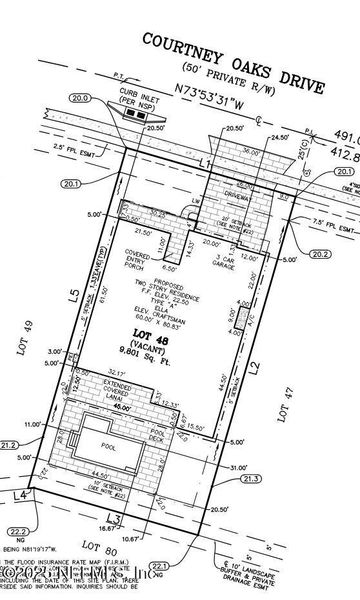 2D floor plan layout of this home in SilverLeaf, St. Augustine, FL (Image 4).
