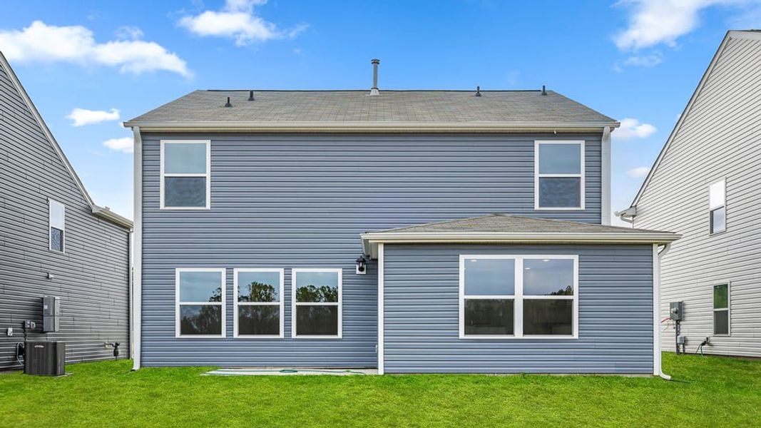 Exterior details and patio area of a home in Harrier Point, Woodruff (Image 2).