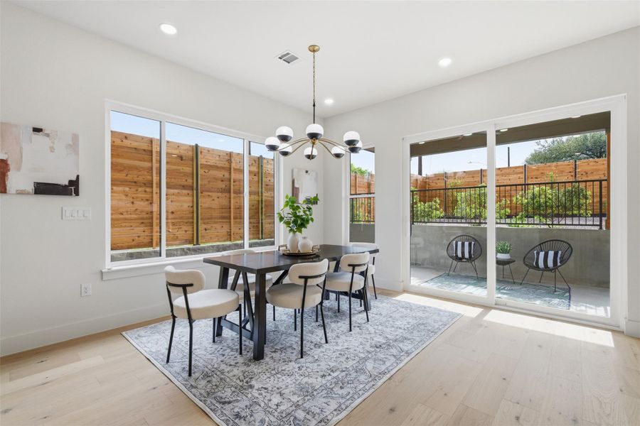 Furnished interior view inside a new home in , Austin (Image 18).