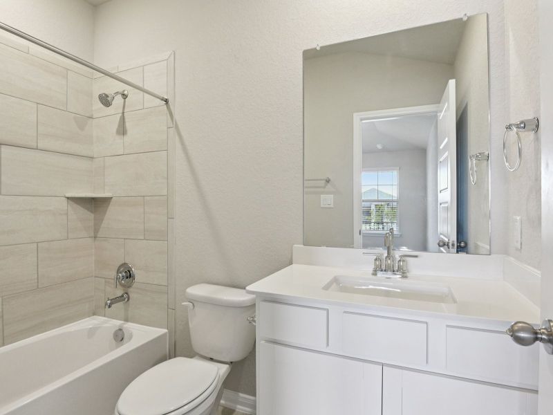 Furnished interior view inside a new home in Thomas Pond, San Antonio (Image 13). Furnished interior view inside a new home in Thomas Pond, San Antonio (Image 13).
