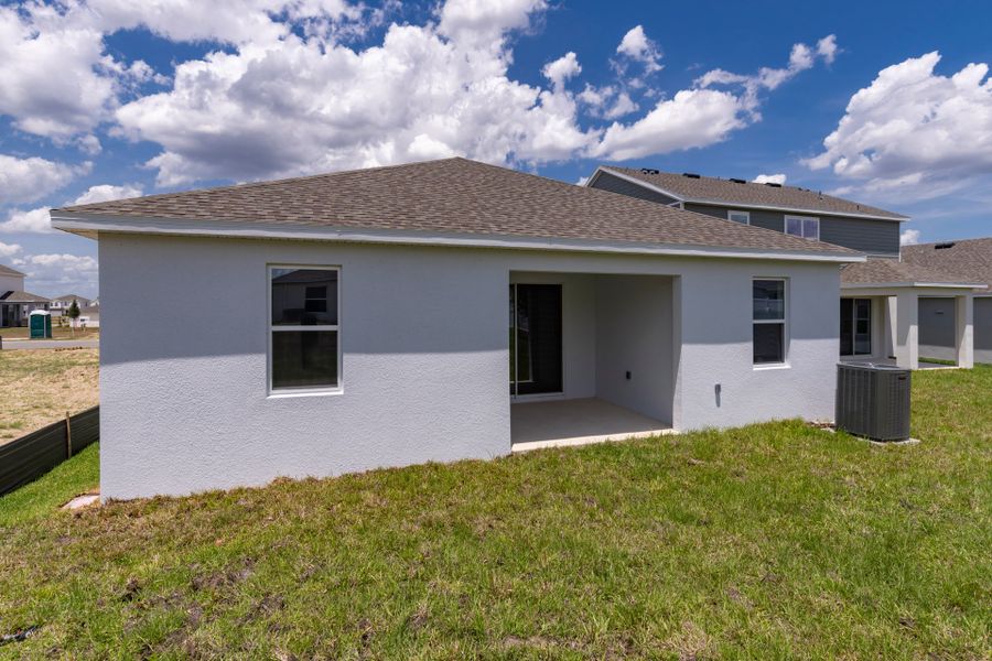 Representative exterior details of a home built from the Hayden Flex by Trinity Family Builders in Taylor Ridge, Deland (Image 4).