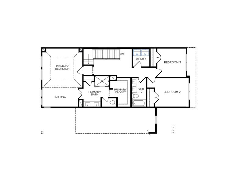 2D floor plan layout of this home in Summer Place 35', Montgomery, TX (Image 6). 2D floor plan layout of this home in Summer Place 35', Montgomery, TX (Image 6).