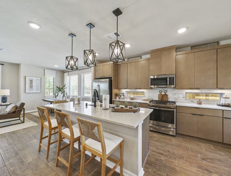 Furnished interior view inside a new home in Elyson, Katy (Image 9). Furnished interior view inside a new home in Elyson, Katy (Image 9).