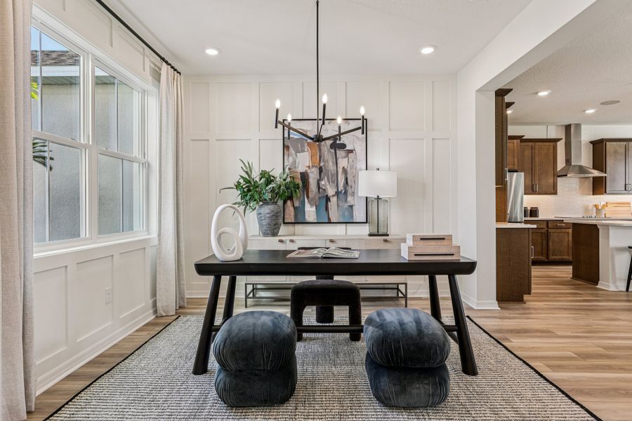 Representative furnished interior of a home built from the Briella by Risewell Homes in Country Club Estates, Palm Bay (Image 10).
