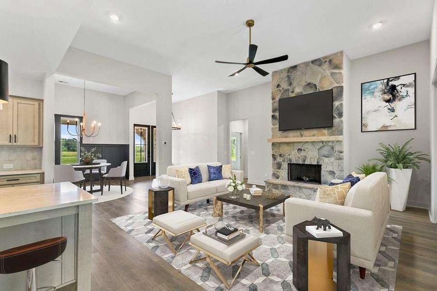 Furnished interior view inside a new home in The Meadows at Lake Circle, Buchanan (Image 6).