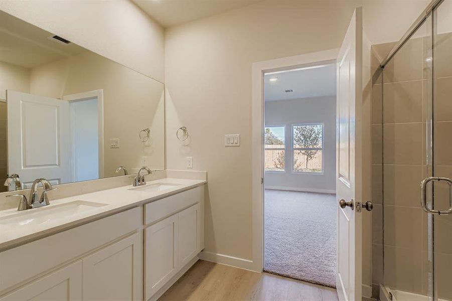 Furnished interior view inside a new home in MiraVerde, Crowley (Image 11).