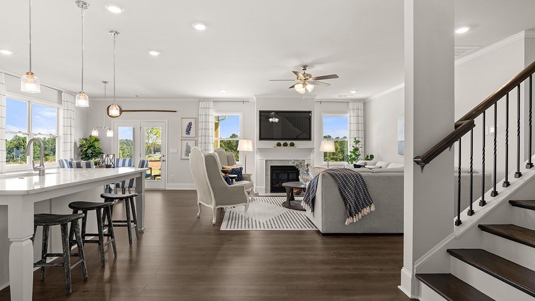 Representative furnished interior of a home built from the BELLVIEW by D.R. Horton in Haven Abbey, Cumming (Image 16).