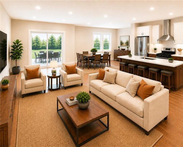 Furnished interior view inside a new home in , Emerson (Image 4).