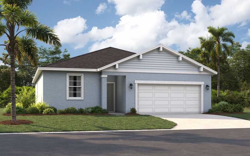 Representative exterior photo of a completed home built from the The Portland by Stanley Martin Homes in Brack Ranch, St. Cloud, FL (Image 16).