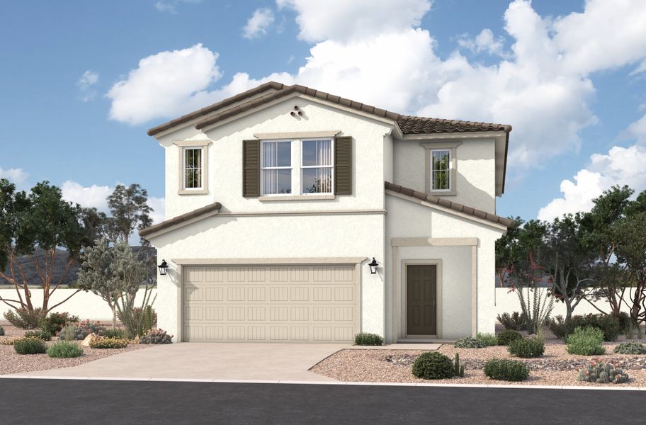 Representative exterior photo of a completed home built from the Sycamore by Beazer Homes in Bethany Grove, Glendale, AZ (Image 11). Representative exterior photo of a completed home built from the Sycamore by Beazer Homes in Bethany Grove, Glendale, AZ (Image 11).