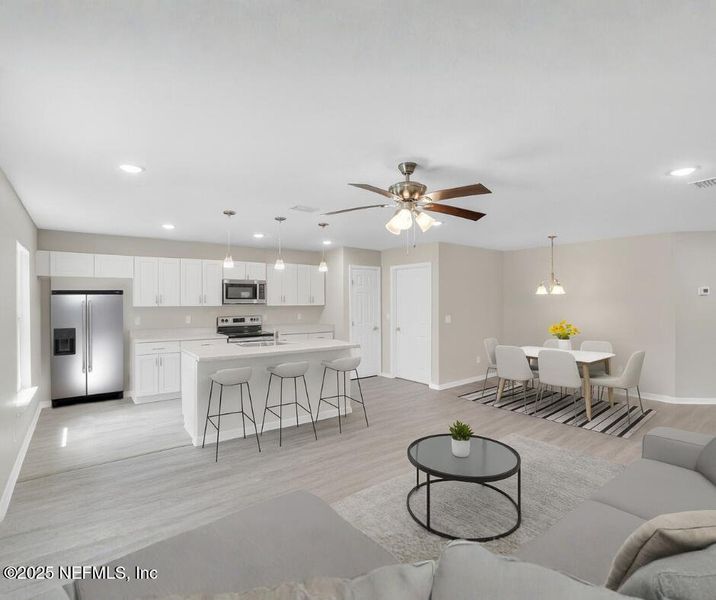 Furnished interior view inside a new home in , Jacksonville (Image 3).