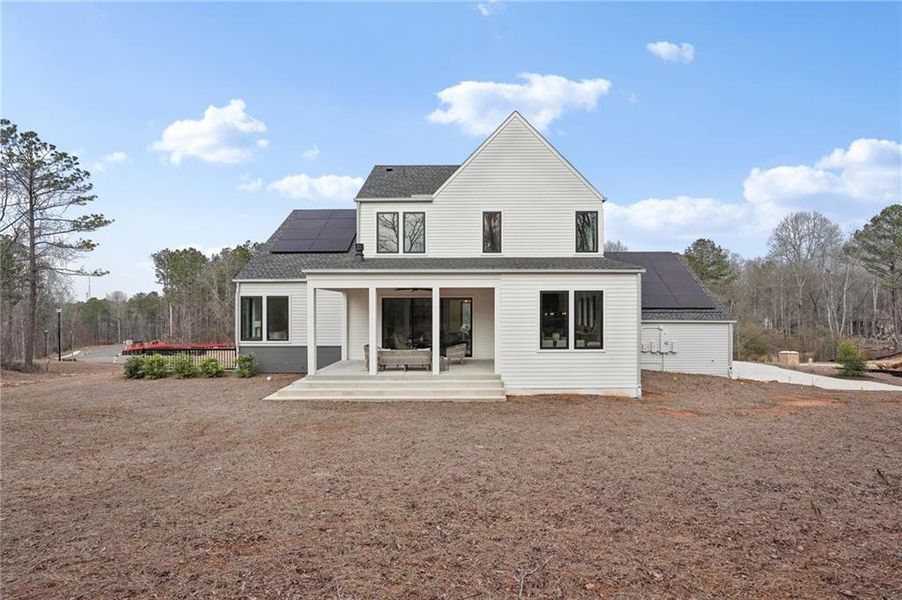 Exterior details and patio area of a home in , Roswell (Image 47).