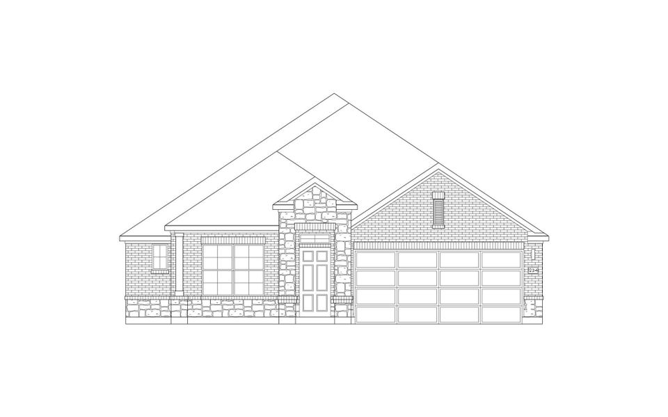Exterior rendering of this home design in Prairie Winds, Hutto, TX (Image 5).