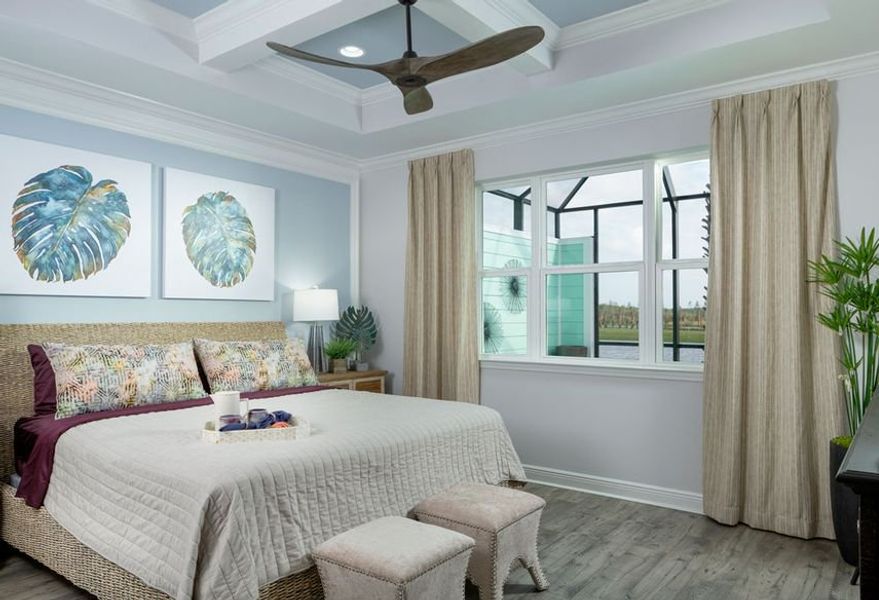 Representative furnished interior of a home built from the Nevis by Minto Communities in Latitude Margaritaville Watersound, Panama City Beach (Image 8). Representative furnished interior of a home built from the Nevis by Minto Communities in Latitude Margaritaville Watersound, Panama City Beach (Image 8).