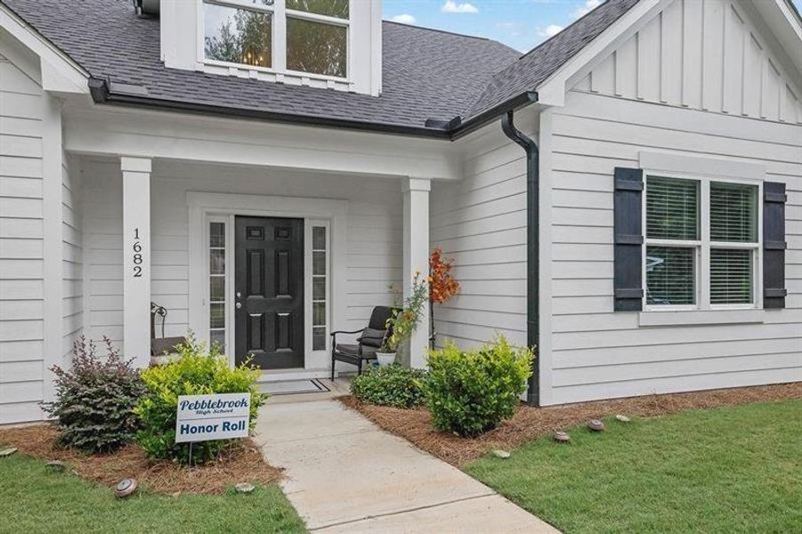 Exterior details and patio area of a home in , Austell (Image 2). Exterior details and patio area of a home in , Austell (Image 2).