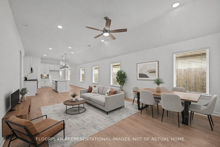 Furnished interior view inside a new home in Moran Ranch, Willis (Image 10).