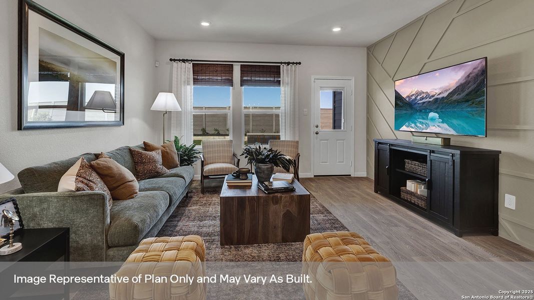 Furnished interior view inside a new home in Whisper South, San Marcos (Image 28).