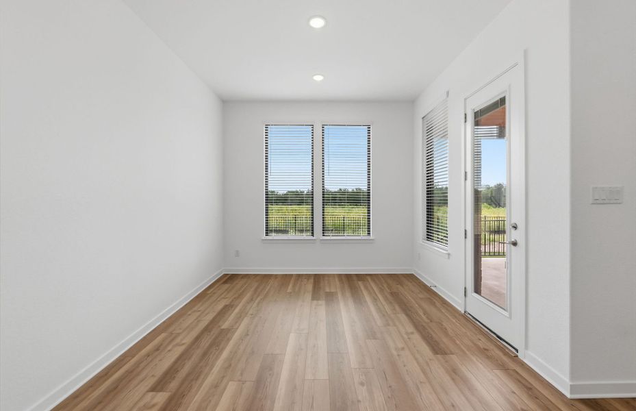 Representative unfurnished interior of a home built from the Ferris by Pulte Homes in Kuempel Estates, Pflugerville (Image 58). Representative unfurnished interior of a home built from the Ferris by Pulte Homes in Kuempel Estates, Pflugerville (Image 58).