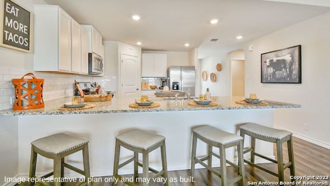 Furnished interior view inside a new home in The Canyons at Amhurst, San Antonio (Image 12).