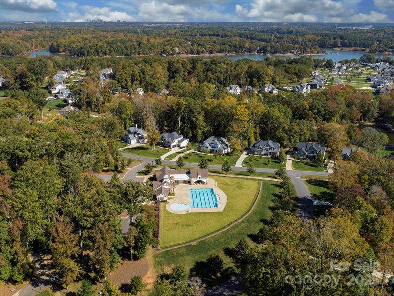 Community pool and clubhouse