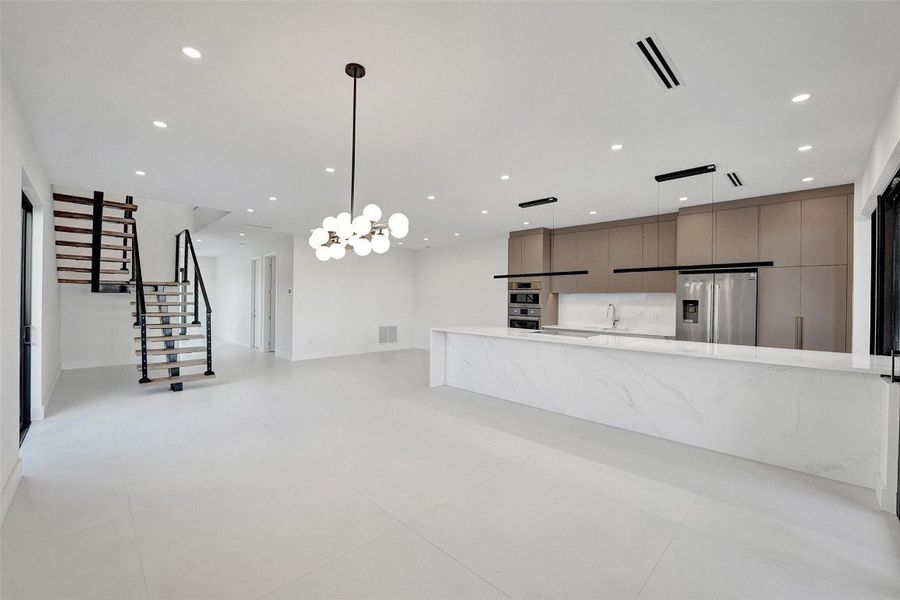 Living, Dining, Kitchen