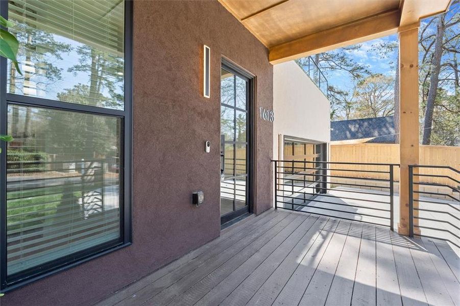 Exterior details and patio area of a home in , Atlanta (Image 25).