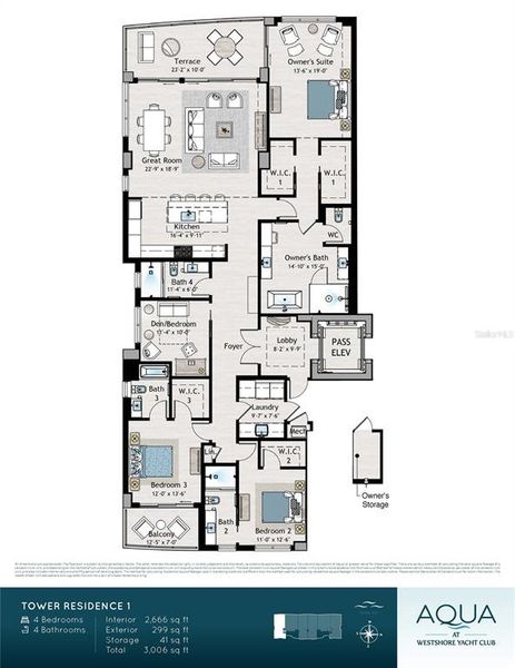 2D floor plan layout of this home in , Tampa, FL (Image 5).