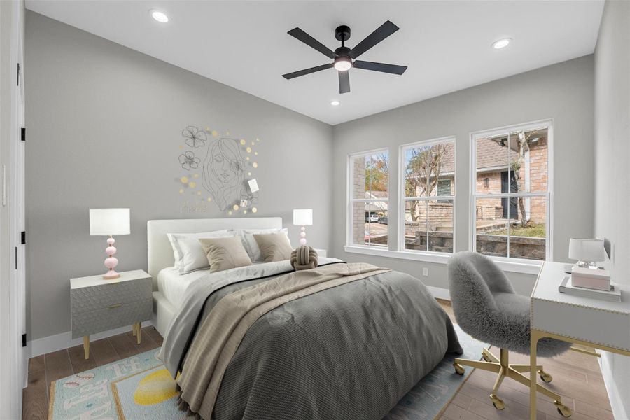 Virtually staged 3rd bedroom. Virtually staged 3rd bedroom.