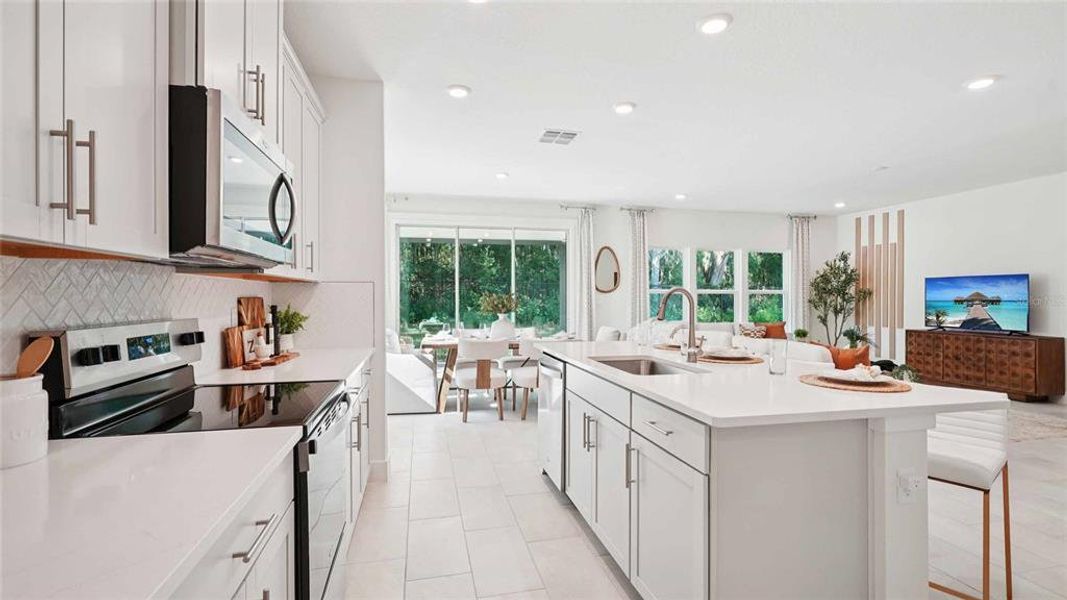 Furnished interior view inside a new home in Sandal Key, Weeki Wachee (Image 16). Furnished interior view inside a new home in Sandal Key, Weeki Wachee (Image 16).