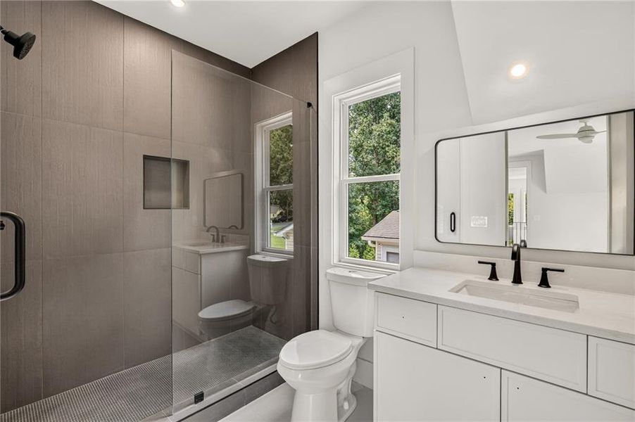 Furnished interior view inside a new home in , Atlanta (Image 8).