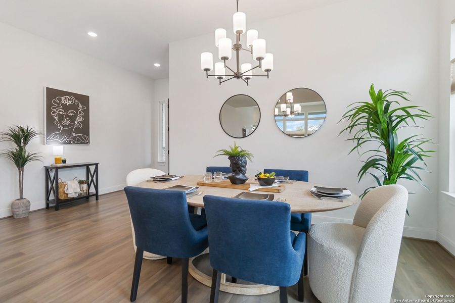 Furnished interior view inside a new home in Woodbridge Farms, La Vernia (Image 33).