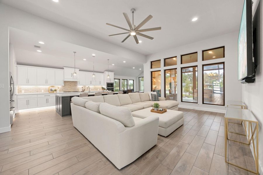 Furnished interior view inside a new home in The Highlands, Porter (Image 8).