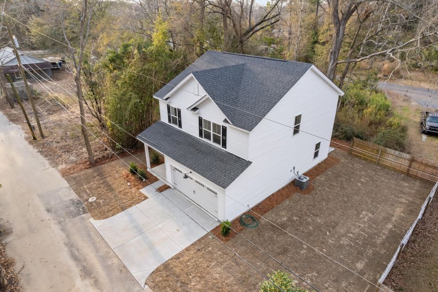 Exterior details and patio area of a home in , Charleston (Image 30). Exterior details and patio area of a home in , Charleston (Image 30).