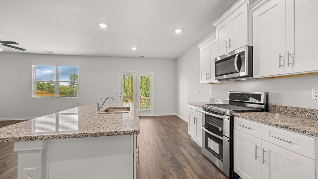 Furnished interior view inside a new home in Southwind Village, Evans (Image 10). Furnished interior view inside a new home in Southwind Village, Evans (Image 10).